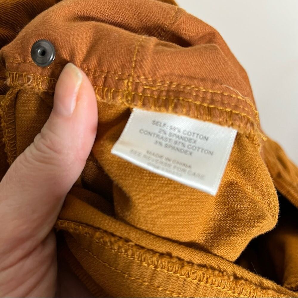 MODCLOTH Teaching Ease Skinny Corduroy Pants in "Glazed Ginger" Brown Size 12 - Picture 5 of 5
